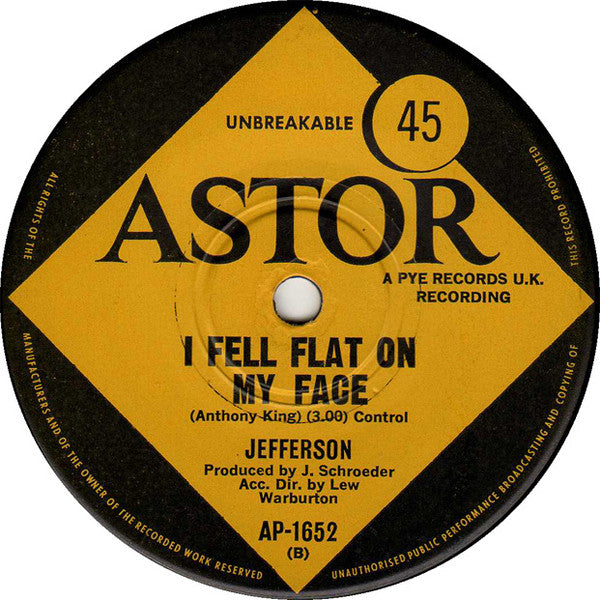 Jefferson (3) : Baby Take Me In Your Arms (7", Single)