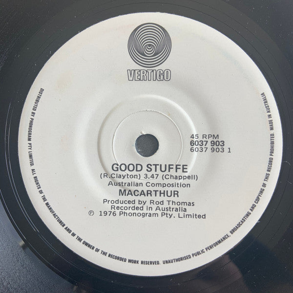 Macarthur (4) : Good Stuffe / Parentship Relation (7", Single)