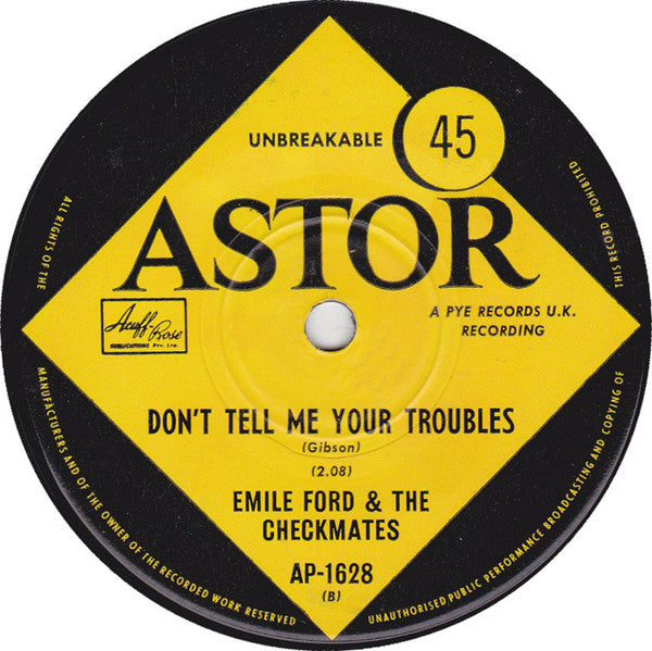 Emile Ford & The Checkmates : What Do You Want To Make Those Eyes At Me For? (7", Single, RE)