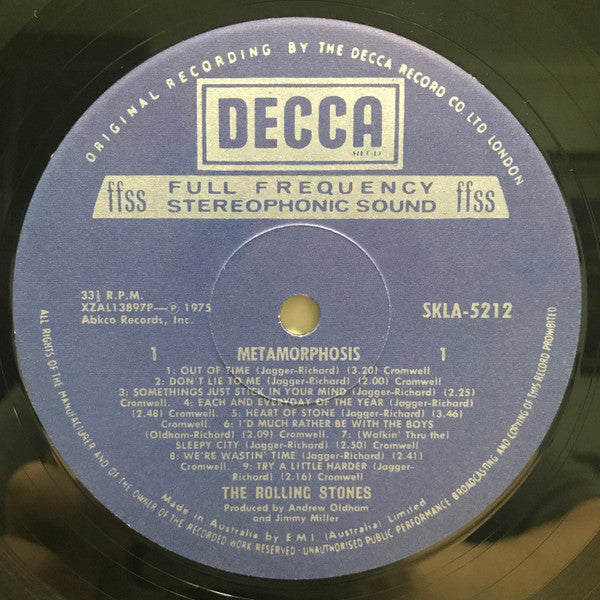 The Rolling Stones : Metamorphosis (LP, Comp)