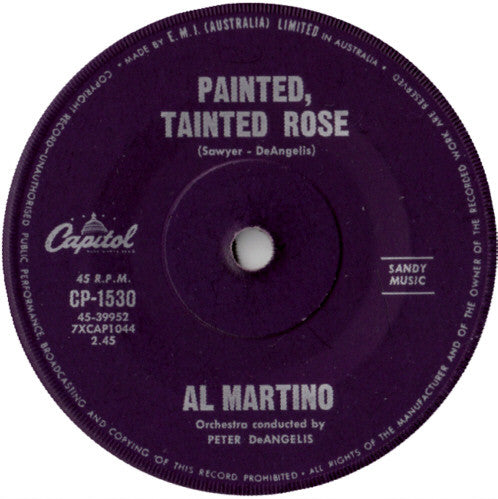 Al Martino : Painted, Tainted Rose (7&quot;, Single)