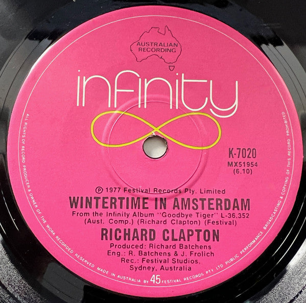 Richard Clapton : Down In The Lucky Country (7", Single)
