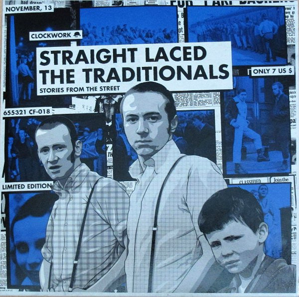 The Traditionals, Straight Laced : Stories From The Street (7", EP, Ltd, Blu)