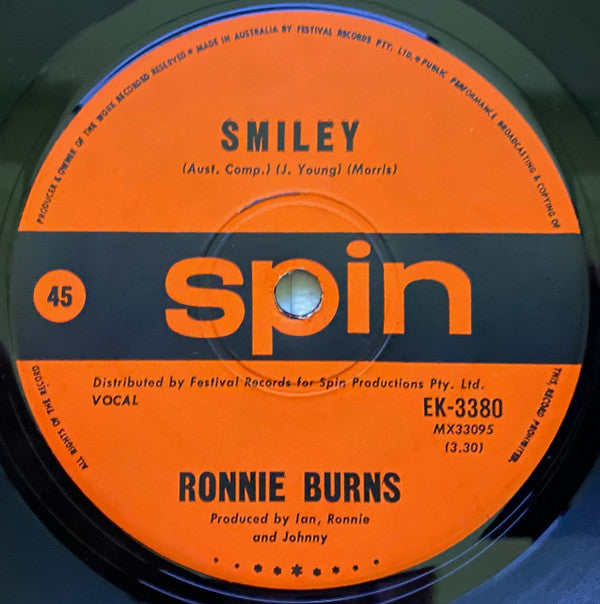 Ronnie Burns : Smiley (7&quot;, Single)