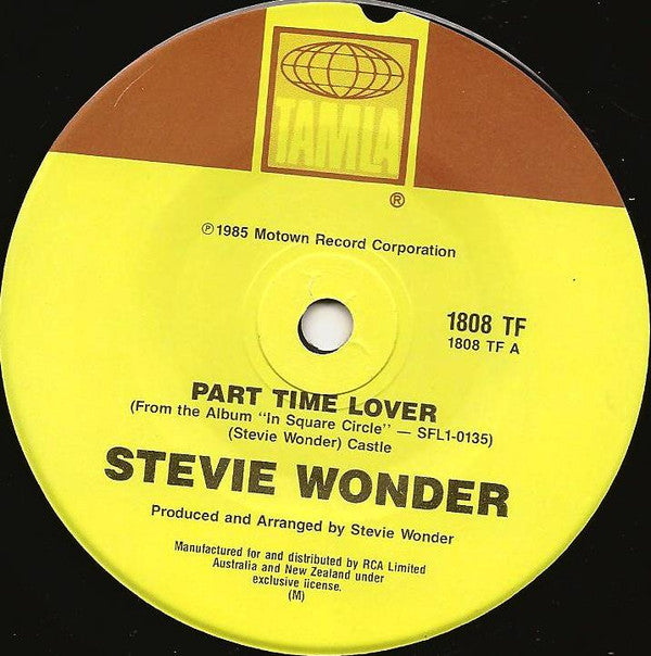 Stevie Wonder : Part-Time Lover (7", Single)