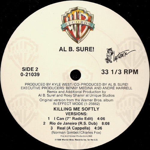 Al B. Sure! : Killing Me Softly (12", Maxi)