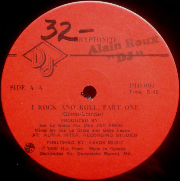 Kryptonite : I Didn't Know I Loved You (Til I Saw You Rock And Roll) / I Rock And Roll Part One (12", Maxi)