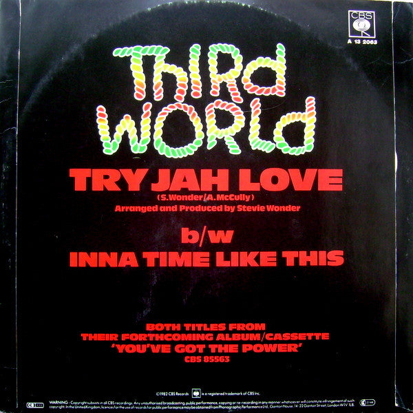 Third World : Try Jah Love (12", Single)