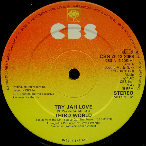 Third World : Try Jah Love (12", Single)