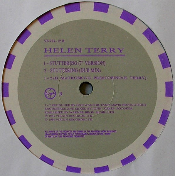 Helen Terry : Stuttering (12")