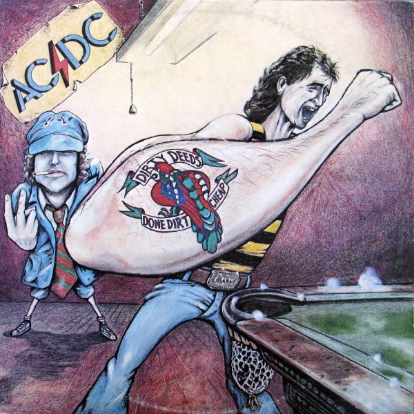 AC/DC : Dirty Deeds Done Dirt Cheap (LP, Album, RE, RP)