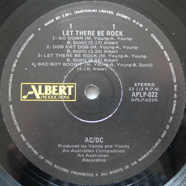 AC/DC : Let There Be Rock (LP, Album, RE, RP, Gat)