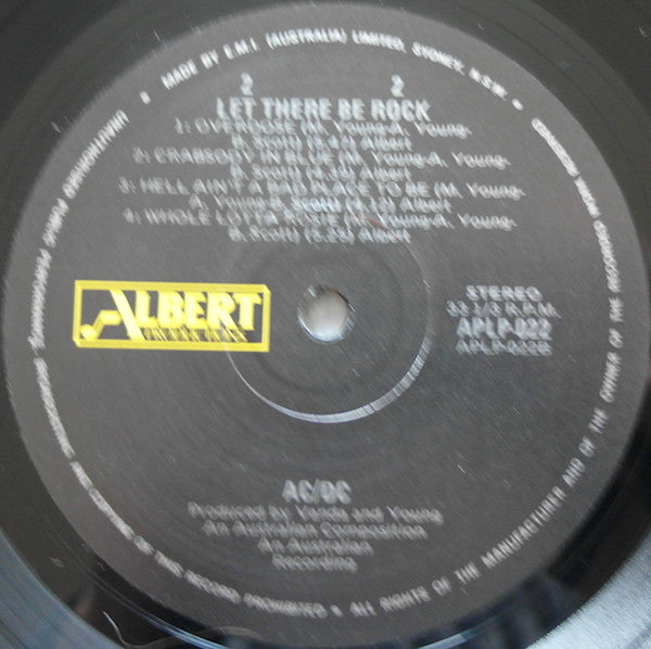 AC/DC : Let There Be Rock (LP, Album, RE, RP, Gat)