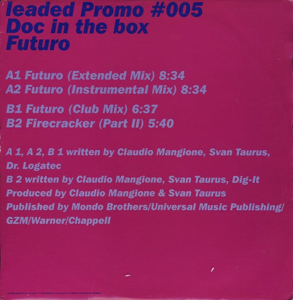 Doc In The Box : Futuro (12", Promo)