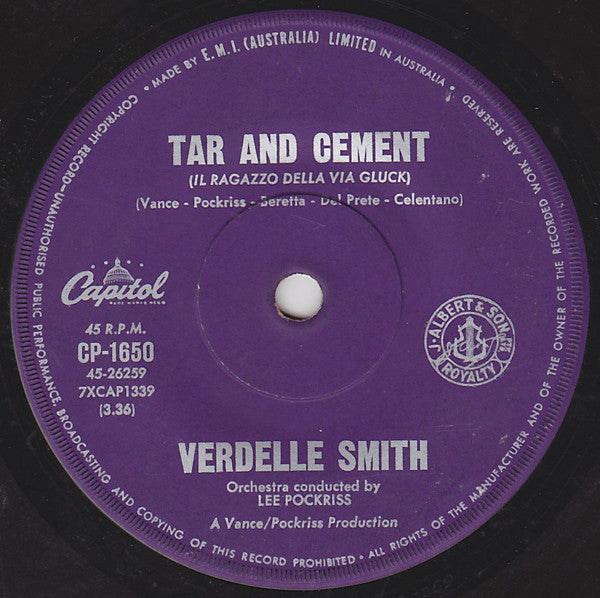 Verdelle Smith : Tar And Cement (7&quot;, Single)