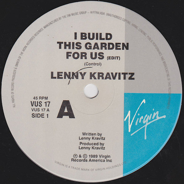 Lenny Kravitz : I Build This Garden For Us (7", Single)