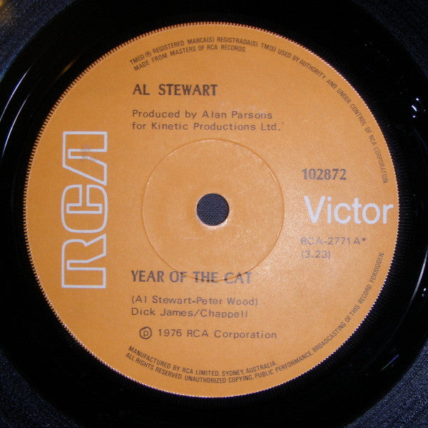 Al Stewart : Year Of The Cat (7&quot;, Single)