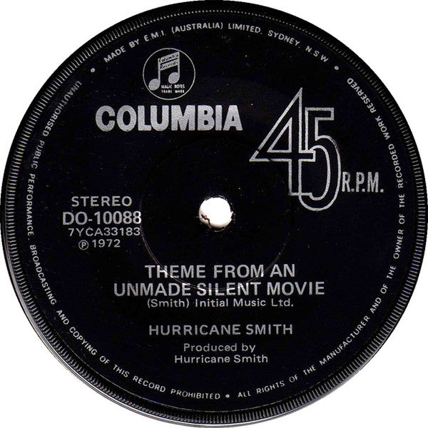 Hurricane Smith : My Mother Was Her Name (7", Single)