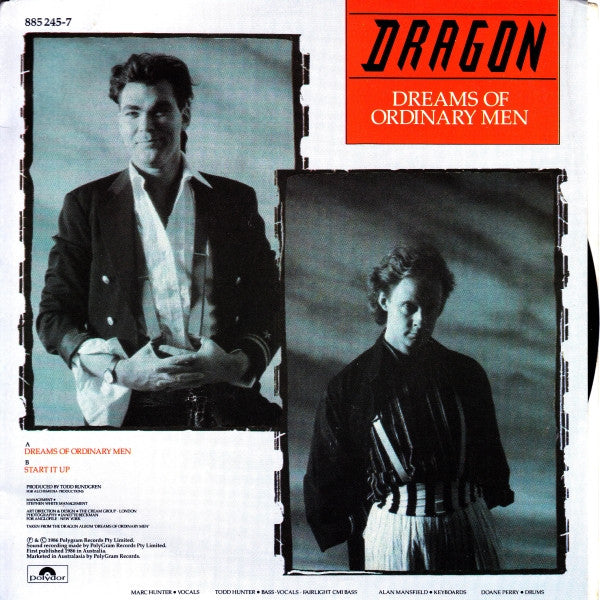 Dragon (5) : Dreams Of Ordinary Men (7", Single)
