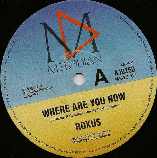 Roxus : Where Are You Now? (7", Single, Ltd)
