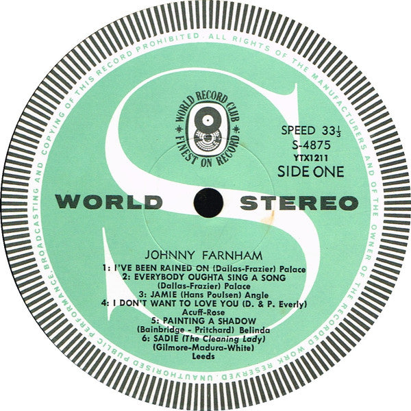 John Farnham : The Best Of Johnny Farnham (LP, Comp, Club)