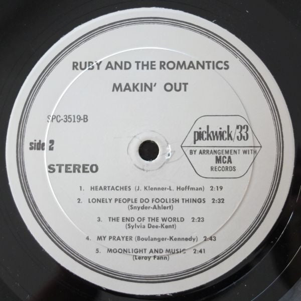 Ruby And The Romantics : Makin' Out (LP, Album, RE)