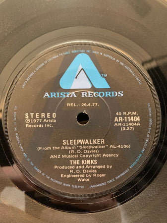 The Kinks : Sleepwalker (7&quot;, Single, Promo)