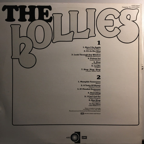 The Hollies : The Hollies (LP, Album, Comp)