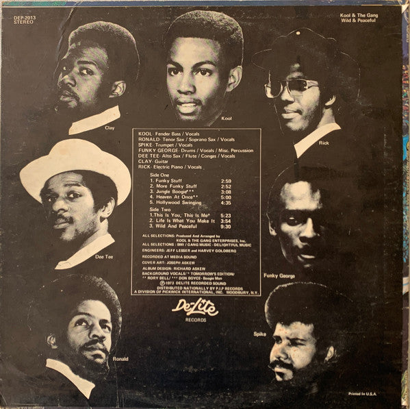 Kool & The Gang : Wild And Peaceful (LP, Album, RP, Mon)