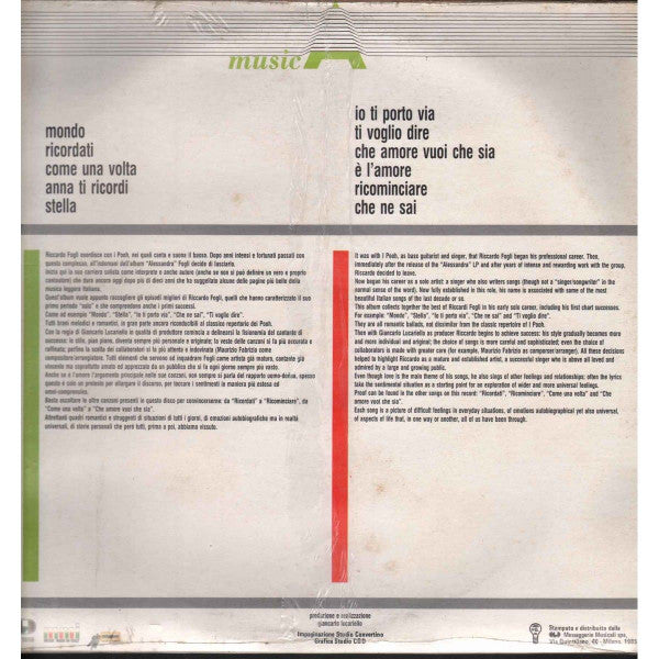 Riccardo Fogli : Riccardo Fogli 1 (LP, Comp)