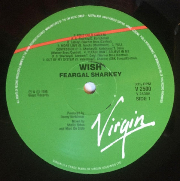 Feargal Sharkey : Wish (LP, Album)