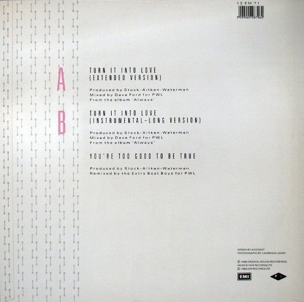 Hazell Dean : Turn It Into Love (12", Single)