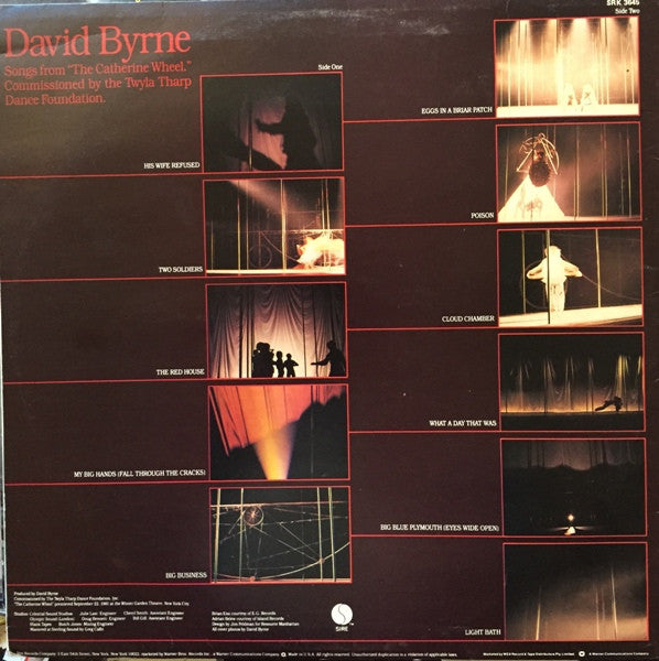 David Byrne : Songs From The Broadway Production Of "The Catherine Wheel" (LP, Album)