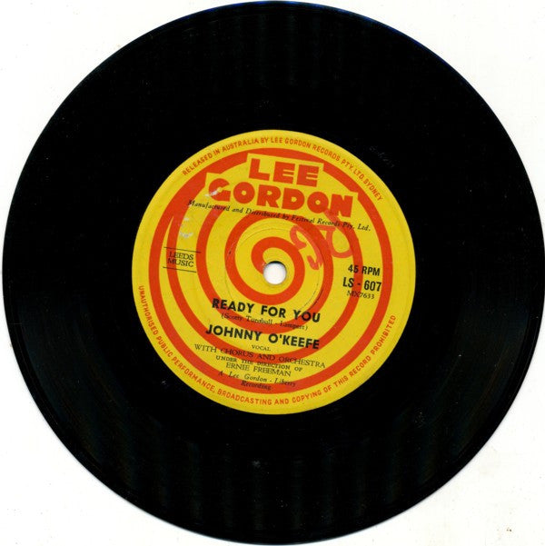 Johnny O&#39;Keefe : Ready For You (7&quot;, Single)