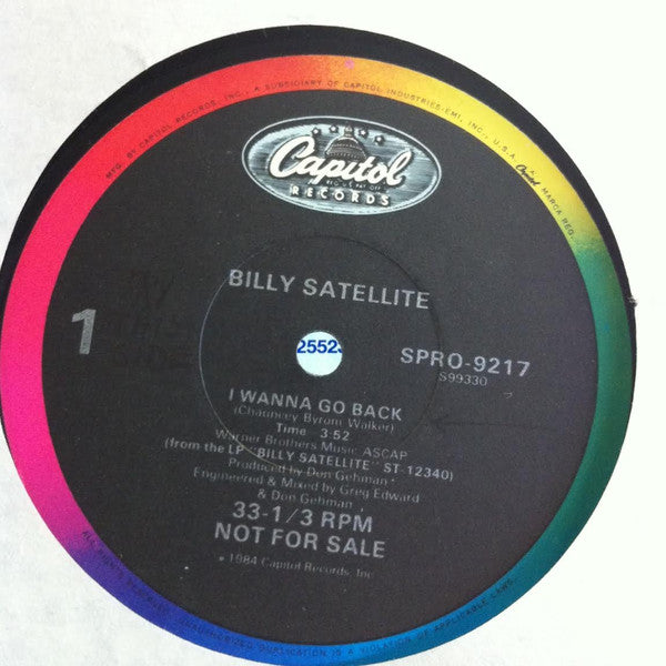 Billy Satellite : I Wanna Go Back / Do Ya (12&quot;, Single)