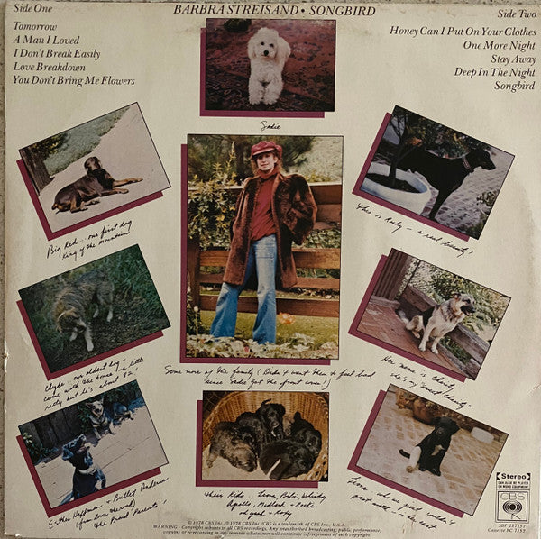 Barbra Streisand : Songbird (LP, Album)