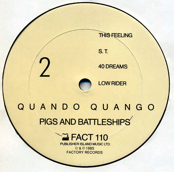 Quando Quango : Pigs + Battleships (LP, Album + 12", Single + S/Edition)