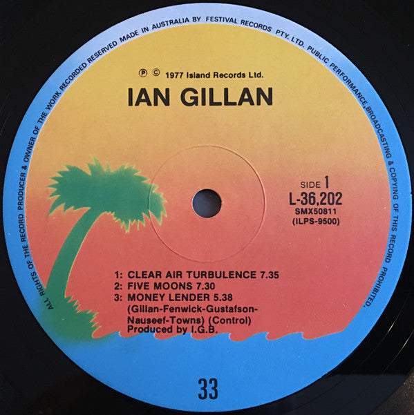 Ian Gillan Band : Clear Air Turbulence (LP, Album, Gat)