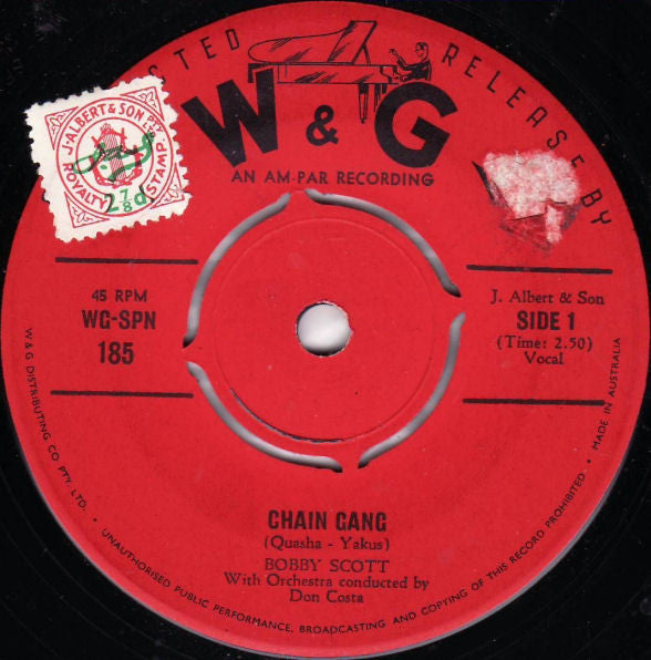 Bobby Scott : Chain Gang / Shadrach (7&quot;, Single)