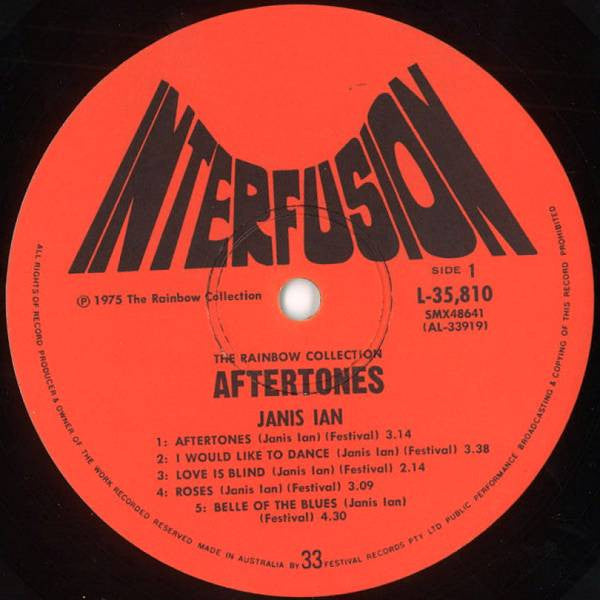 Janis Ian : Aftertones (LP, Album)