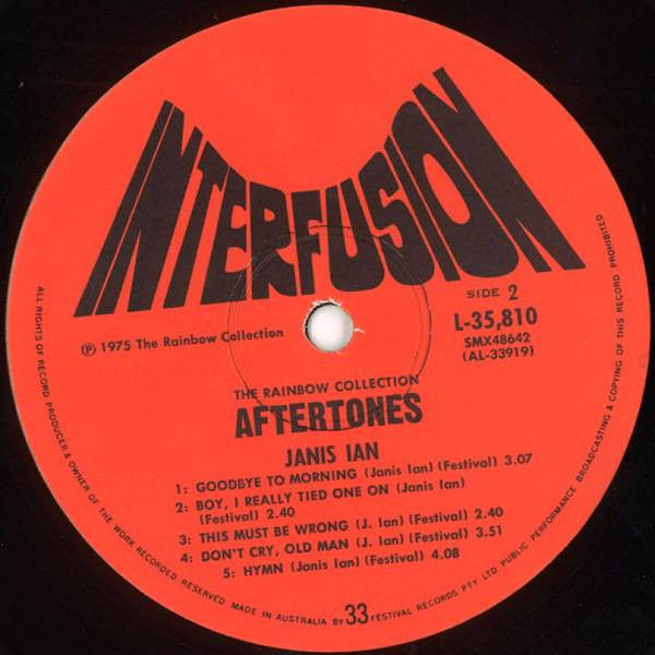 Janis Ian : Aftertones (LP, Album)