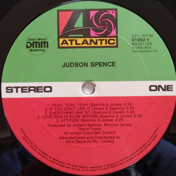 Judson Spence : Judson Spence (LP, Album)