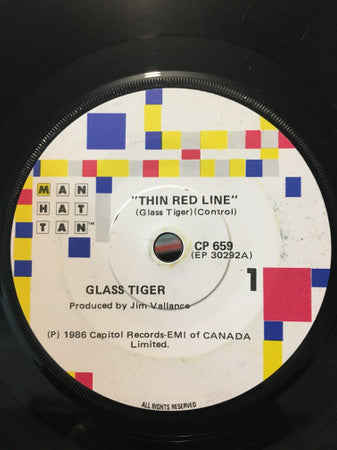 Glass Tiger : Thin Red Line (7&quot;, Single)