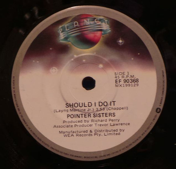Pointer Sisters : Should I Do It? (7", Single)