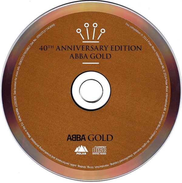 ABBA : Gold (Greatest Hits) (CD, Comp, RE + CD, Comp, RE + CD, Comp + Comp, Ltd)