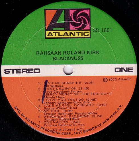 Rahsaan Roland Kirk* : Blacknuss (LP, Album, MO )