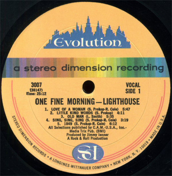 Lighthouse (2) : One Fine Morning (LP, Album, Mon)