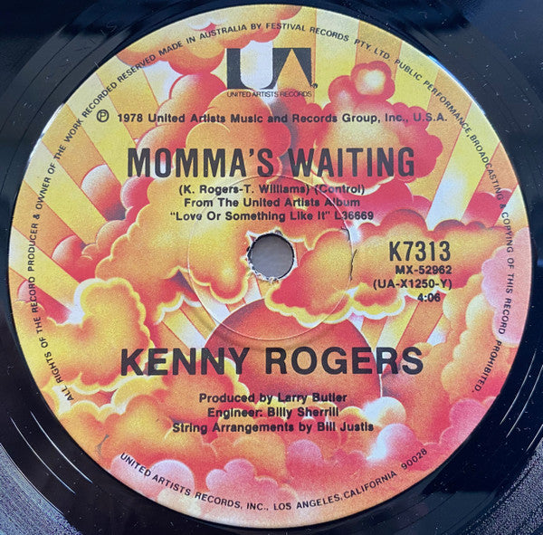 Kenny Rogers : The Gambler (7", Single)