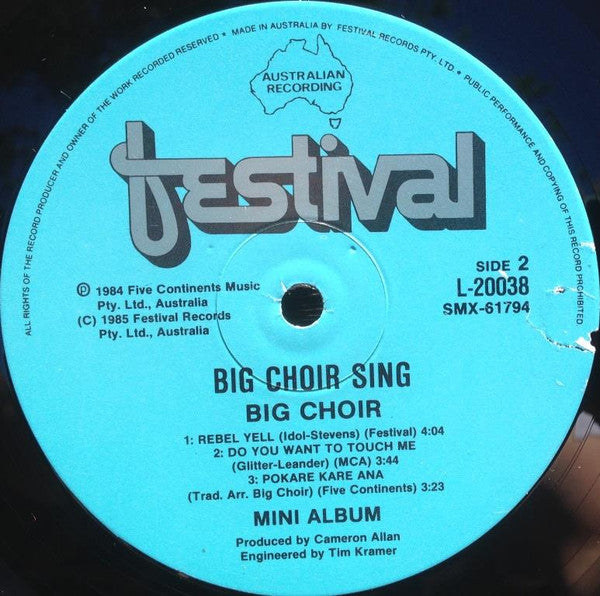 Big Choir : Big Choir Sing (12", MiniAlbum)