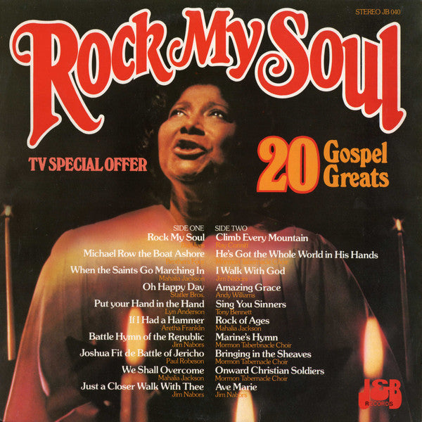 Various : Rock My Soul: 20 Gospel Greats (LP, Comp)